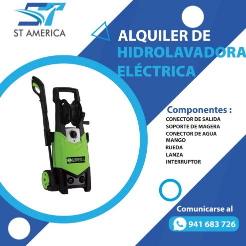 ALQUILER DE HIDROLAVADORA ELECTRICO