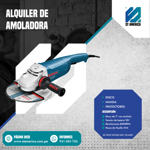 ALQUILER DE AMOLADORA